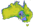Australia from NASA Global Digital Elevation Model